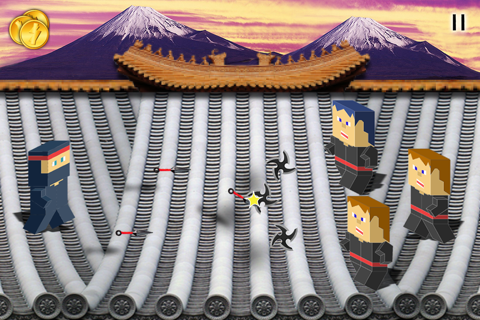 A Block Ninja Run - Fortress Escape Adventure (8-bit style) Game HD Free screenshot 2