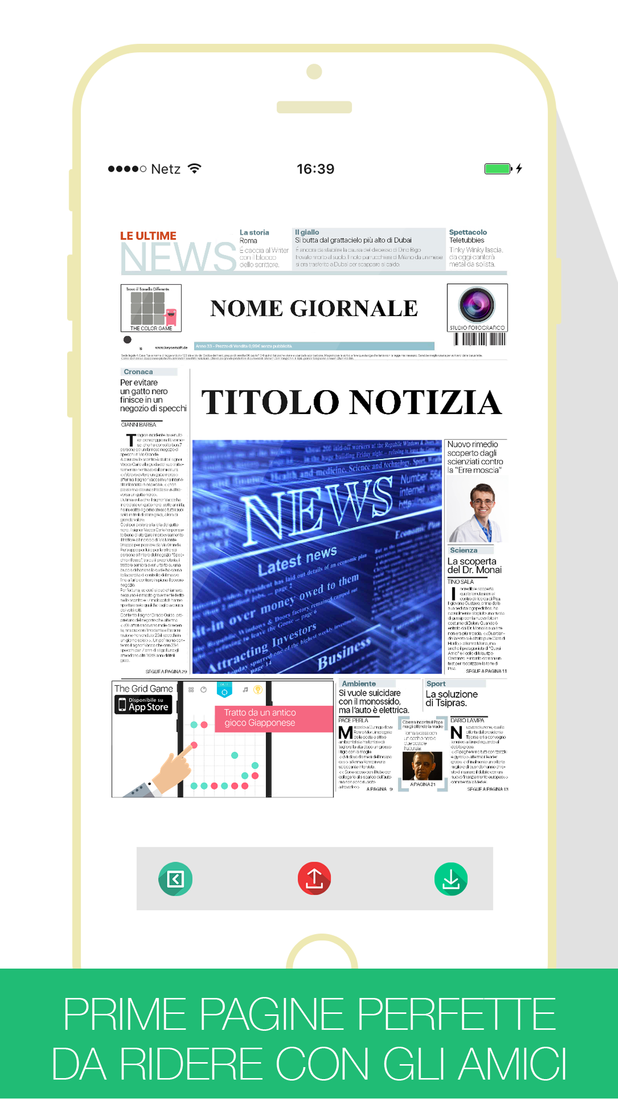 Prima Pagina Generator screenshot 3