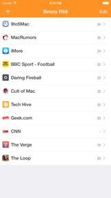 Simply RSS - A Free & Clean RSS News Reader screenshot