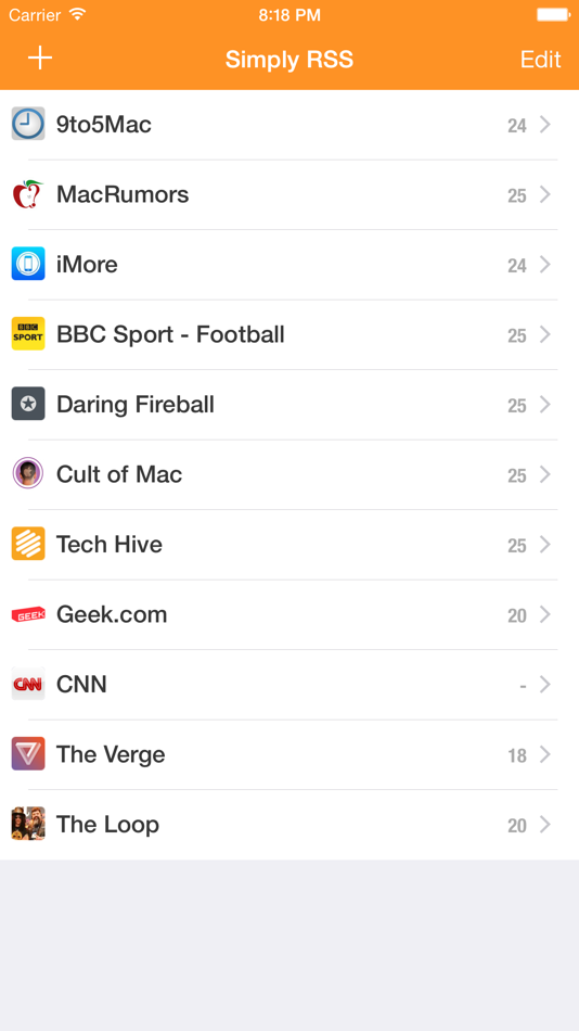 #1. Simply RSS - A Free & Clean RSS News Reader (iOS) 게시자: Tom Lake