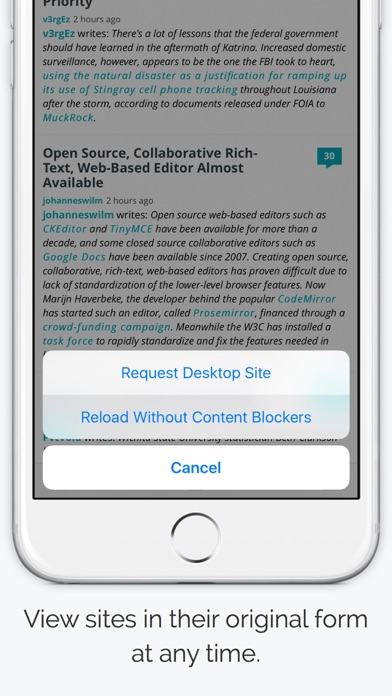 Screenshot #2 pour Clearly - Ad and Tracking Blocker