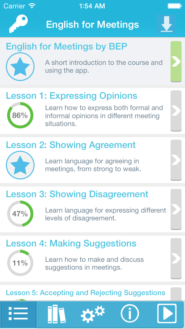 How to cancel & delete English for Meetings by Business English Pod from iphone & ipad 1