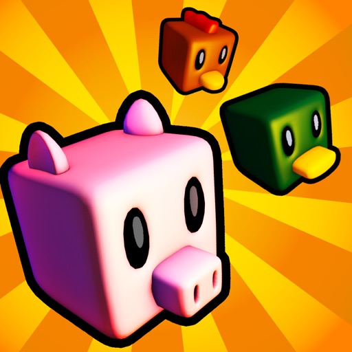 Farm Animal Abduction Free - Match 3 Wild Stampede icon