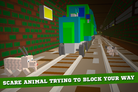 Pixel Subway Train Simulator 3D screenshot 3