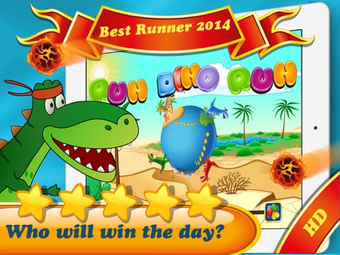 Screenshot #4 pour Run Dino Run 2: jouer un bébé dinosaure de TRex course mignon et drôle dans un parc mondial jurassique préhistorique - nouveau jeu gratuit de HD pour iPad par jeux Tiltan