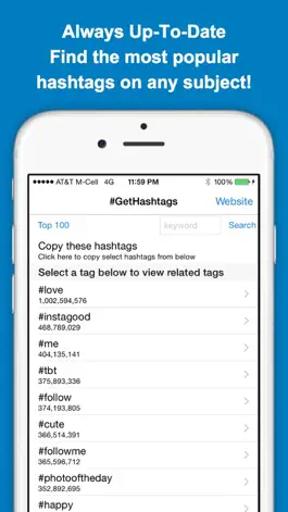 Game screenshot GetHashtags Free - Copy & Paste Most Popular Hashtags for Instagram mod apk