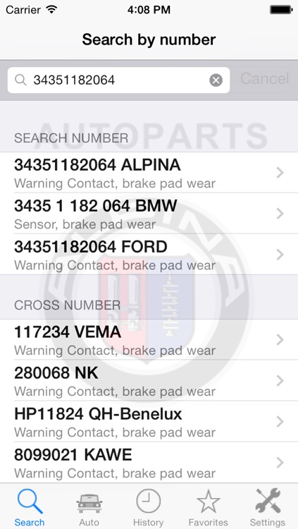 Autoparts for Alpina