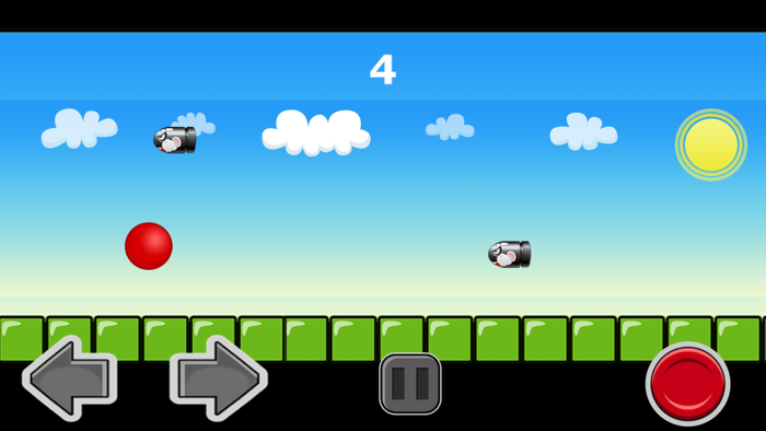 A Red Ball Bullet Escape - Avoid Bouncing Spikes