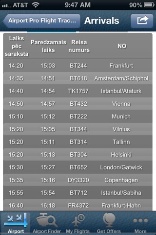 Riga Airport Info + Flight Tracker screenshot 4