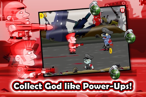 A Soldiers Vs. Nazi Zombies Defense Game - Free Shooter Game screenshot 3