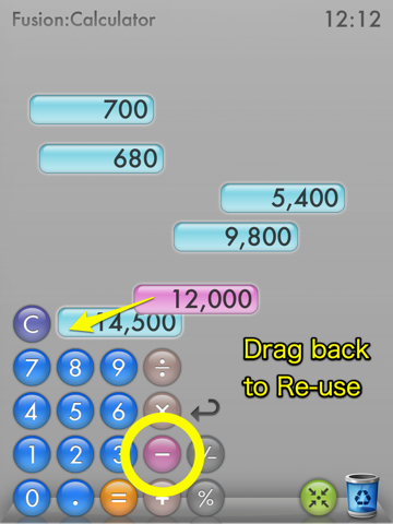 Screenshot #5 pour Fusion Calculator for iPad Lite