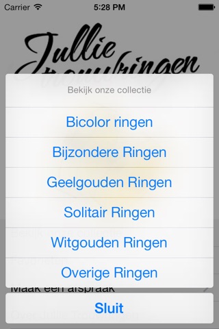 Jullie Trouwringen screenshot 2