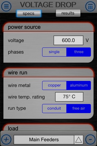Voltage Drop Calc screenshot 2