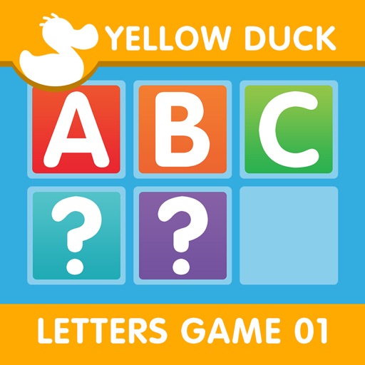 ABC Slider Puzzle Game (Alphabet game for first grade pupils)- The Yellow Duck Educational Game Series app icon