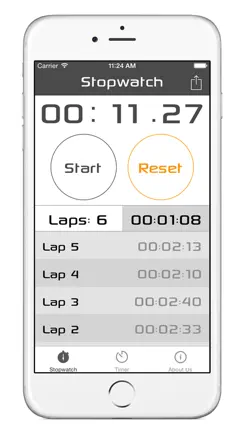 Stopwatch + Timer For Training, Practise, Exercises, Games, Activity or Wherever Else You Need iPhone image 2