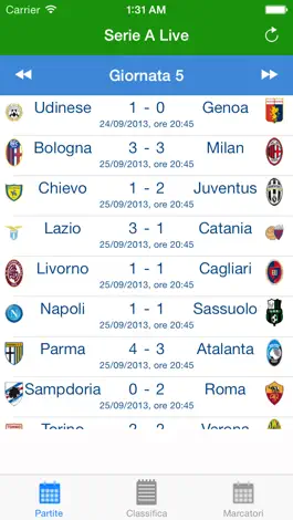Game screenshot Serie A Live apk