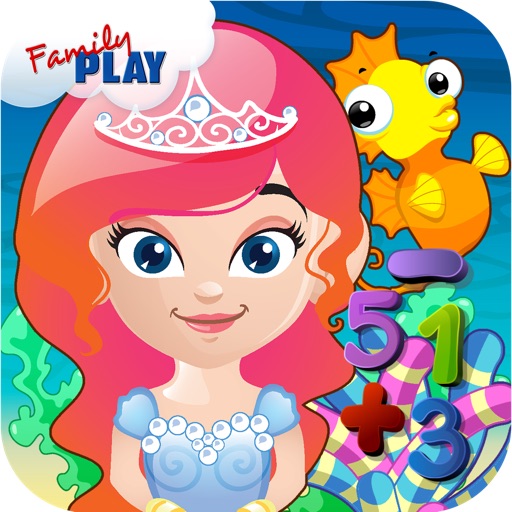 Mermaid Princess Preschool Adventure: Basic Addition, Subtraction, Missing Number and More Math Adventures