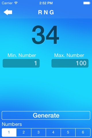RNG Random Number Generator pro screenshot 2