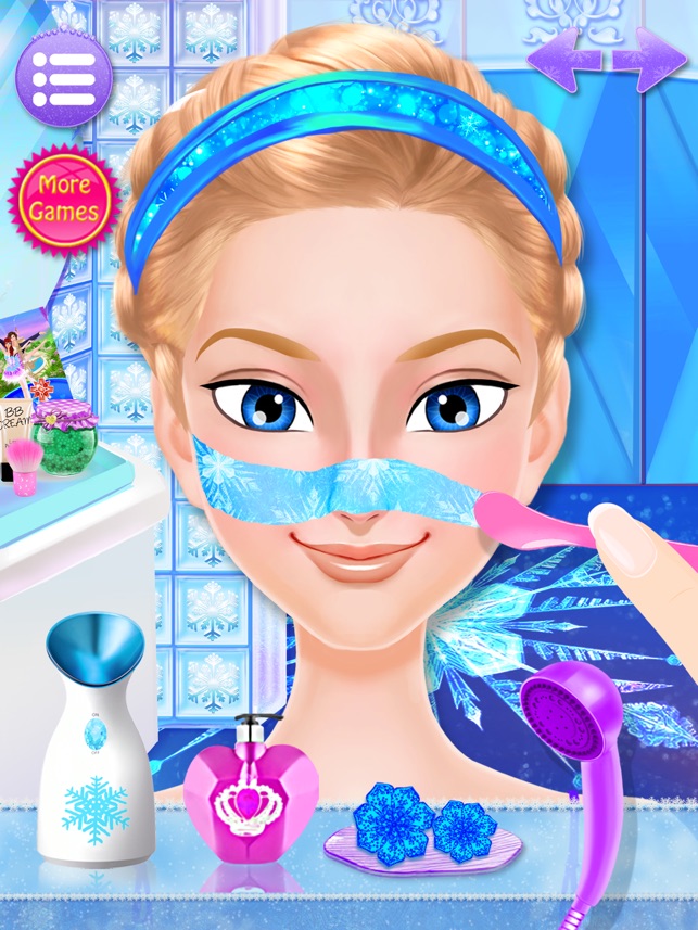 FROZEN ICE QUEEN JOGO DE MAQUIAGEM E SALÃO DE BELEZA DA FROZEN ELSA 