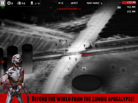 Screenshot #2 for Zombie Gunship Free: Gun Down Zombies