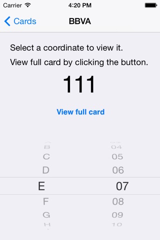 iCoordCard screenshot 2