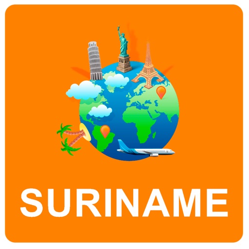 Suriname Off Vector Map - Vector World icon