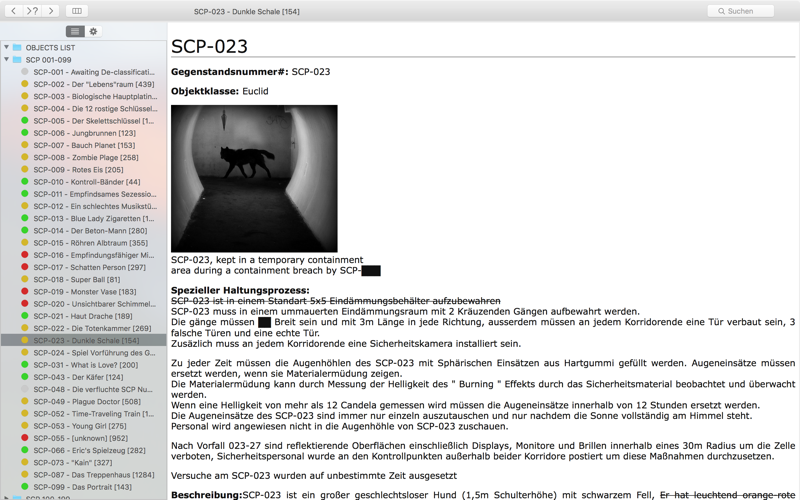 nn5n Foundation - branch of SCP Foundation, Offline Databases screenshot