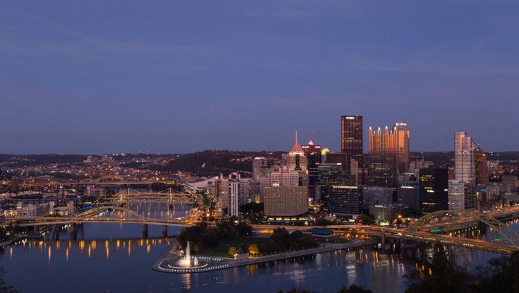The World View Clock - Pittsburgh Edition