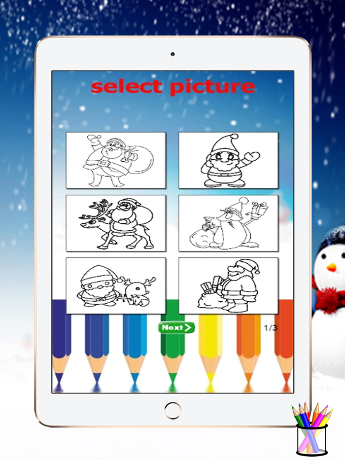 Coloring Book Santa Claus - Merry Christmas