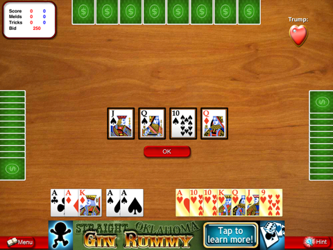 Screenshot #5 pour Pinochle Lite