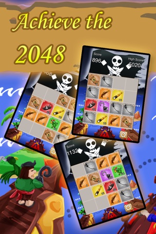 2048: Pirate's Treasure Hunt PRO screenshot 3