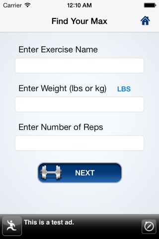 Max Lift T - One Rep Max Calculator screenshot 3