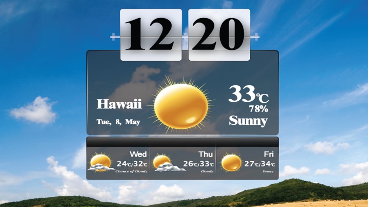 Art Weather With Clock