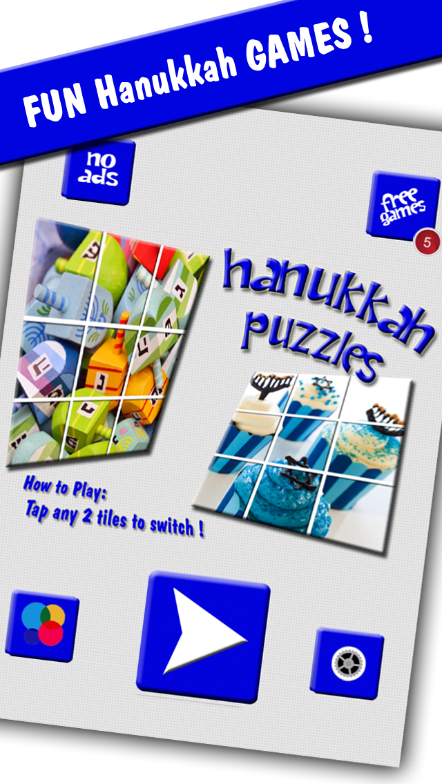 How to cancel & delete Jewish Puzzles - Hanukkah, Fun Free Tile Switch Jigsaw Games from iphone & ipad 1