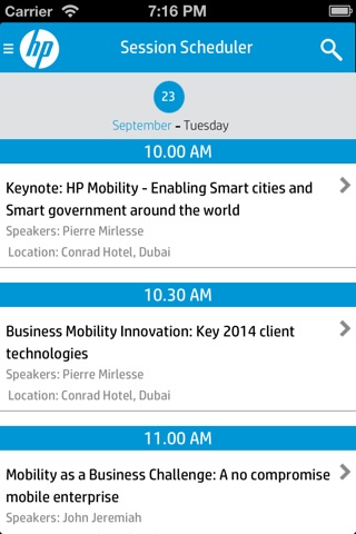 HP Mobility Event 2014 - Middle East screenshot 3