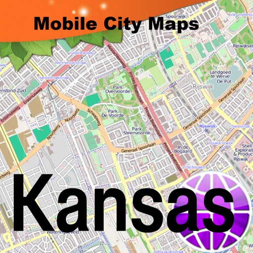 Kansas City Street Map. icon