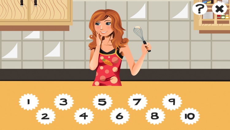 A Kitchen Counting Game for Children: Learning to count with Cooking