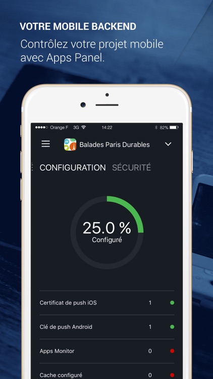 Apps Panel : backoffice mobile screenshot-3