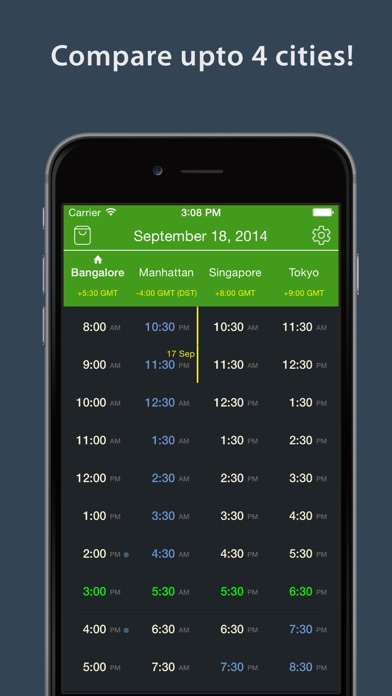 World TimeZlider - Convert time, schedule and share iPhone screenshot 5 - Business app
