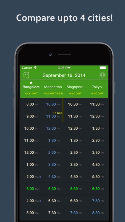 World TimeZlider - Convert time, schedule and share screenshot-4