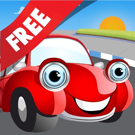 Free Kids Puzzle Teach me Cars Cartoon: Learn how the cars drive, the planes fly and the trains ride Icon