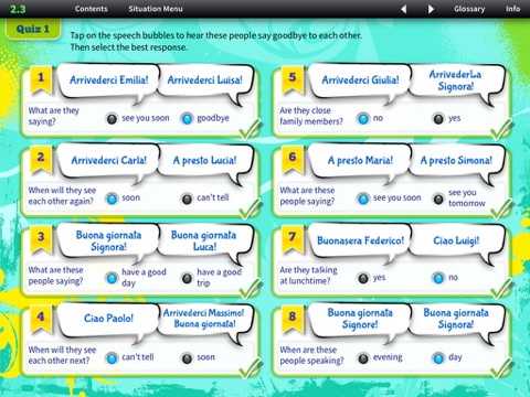 iCan Speak Italian Level 1 Module 1 screenshot 2