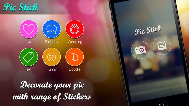 Pic Sticker free - Decorate your image with stickers huge collection of stickers for events like birthday wedding anniversary party funny text and doodle stickers