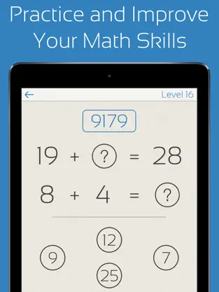 Screenshot 1 Matemáticas Puras - practicar y mejorar sus habilidades matemáticas (adición, sustracción, multiplicación, división) iphone