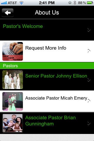 Green Acres Baptist Church screenshot 2