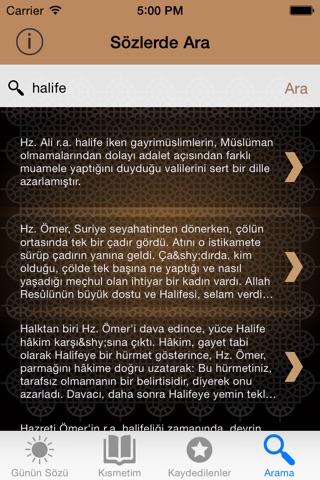 Halife Sözleri - 500 Dini Özlü Halife Sözleri Zaman screenshot 4