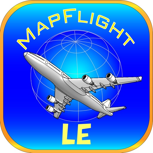MapFlightLE Sky journey on the map