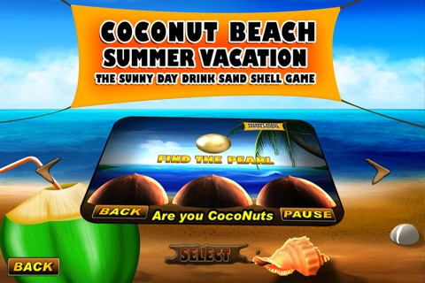 Coconut Beach Summer Vacation : The Shell Game - Free Edition screenshot 2