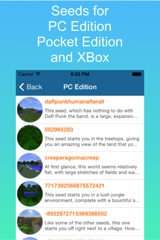 Seeds: Minecraft Edition screenshot 2
