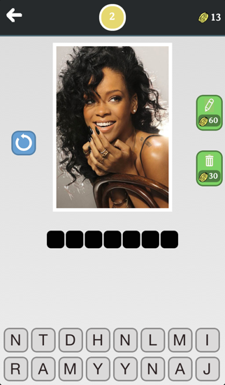 Screenshot #2 pour Chanteur Quiz - Musique, trouvez qui est la celebrite!